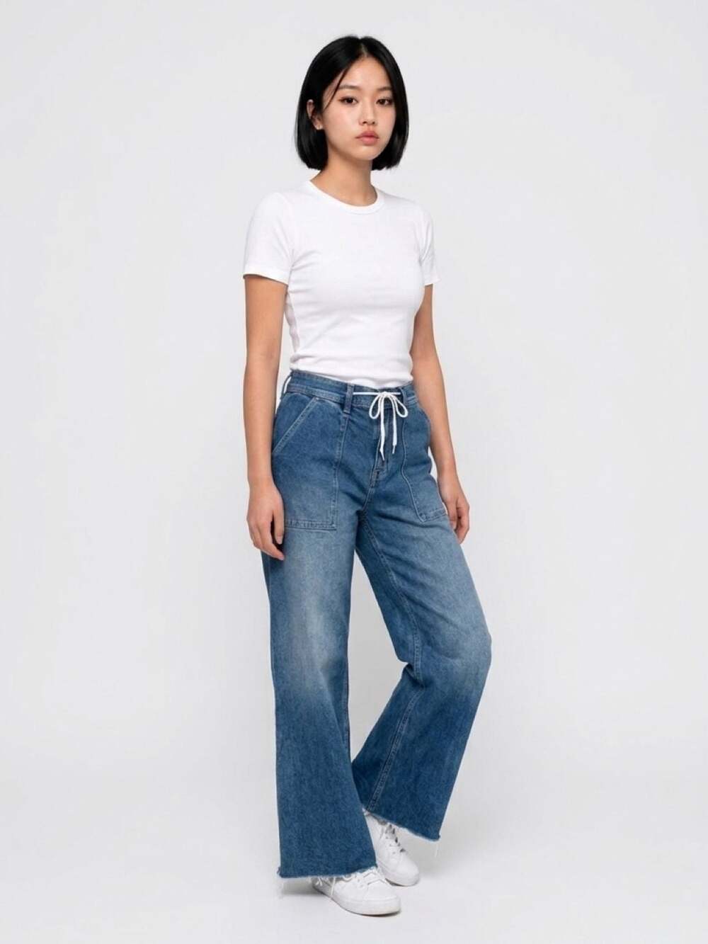 Pistola Penny Utility High Rise Wide Leg Jeans
New with tags